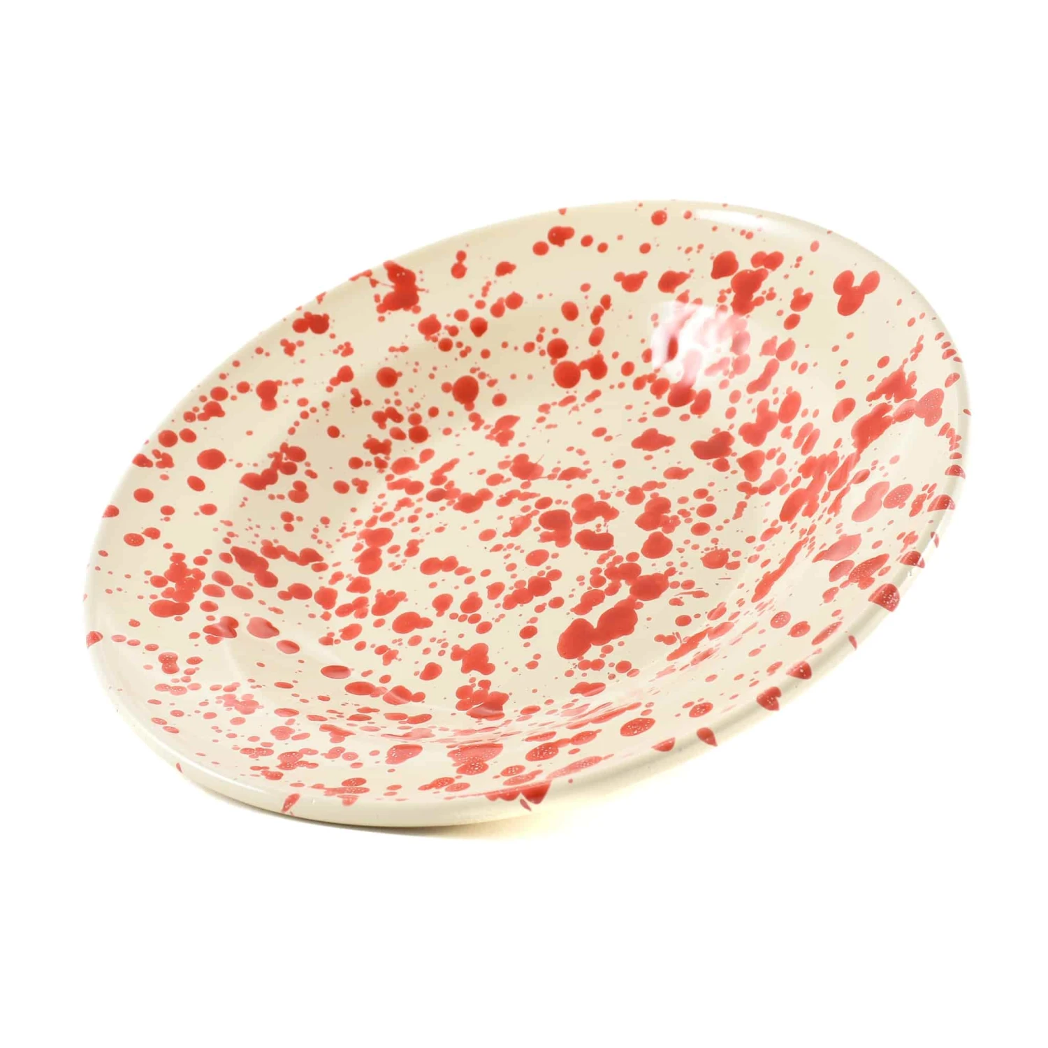 Puglia Red Splatter Pasta Bowl 29cm 2 Puglia Red Splatter Pasta Bowl 29cm - Image 2