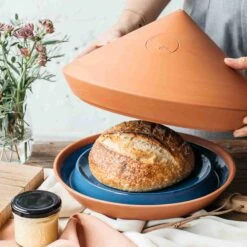 The Spring Oven, Blue Glazed Terracotta -Sous Chef Sales Boutique OS0002Life2