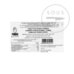 Pariani Candied Cedro Citron In Small Cubes 1kg -Sous Chef Sales Boutique PA0167 ParianiCandiedCedroCitronInSmallCubes1kg BoP