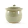 Handmade Stoneware Fermenting Crock In Green 2 Litre