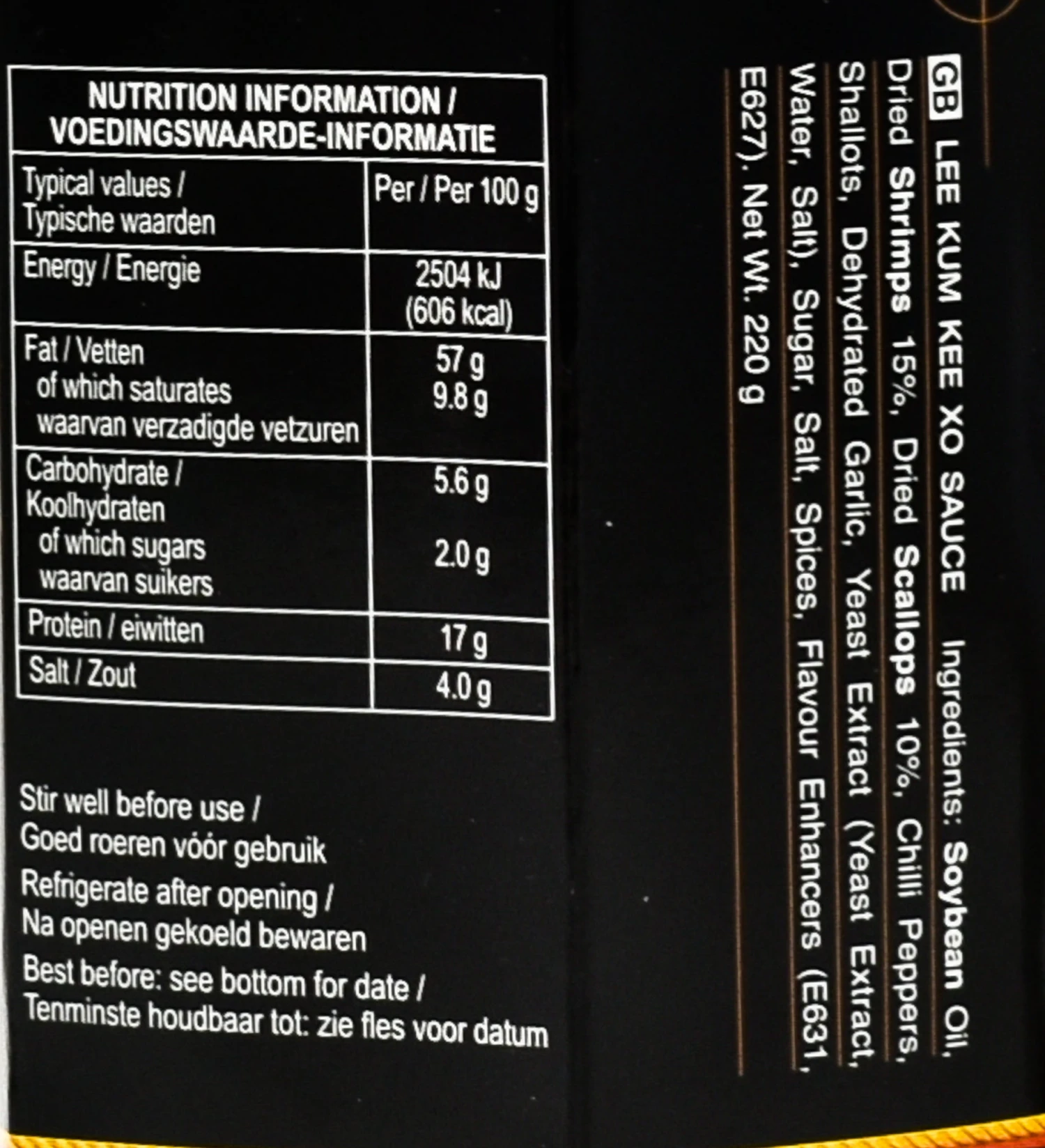 Lee Kum Kee XO Sauce, 220g 2 Lee Kum Kee XO Sauce, 220g - Image 2