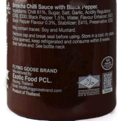 Flying Goose Sriracha Box Set, 4 X 200ml -Sous Chef Sales Boutique SI0108FlyingGooseSriracha4Pack4x200mlBlackPepperIngredients