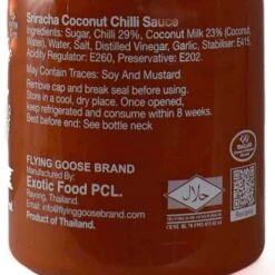 Flying Goose Sriracha Box Set, 4 X 200ml -Sous Chef Sales Boutique SI0108FlyingGooseSriracha4Pack4x200mlCoconutIngredients