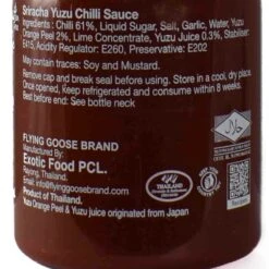 Flying Goose Sriracha Box Set, 4 X 200ml -Sous Chef Sales Boutique SI0108FlyingGooseSriracha4Pack4x200mlYuzuIngredients
