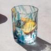 Murano Glass Tumbler, Aquamarine