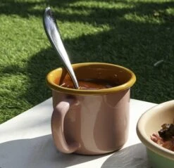 Kapka X Sous Chef Colourblock Enamel Mug, Pink & Yellow -Sous Chef Sales Boutique Untitled 1 0002 Layer1