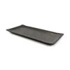Black Melamine Rectangle Serving Plate, 30x15cm