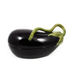 Bordallo Pinheiro Aubergine Dish 28cm -Sous Chef Sales Boutique aubergine dish shine