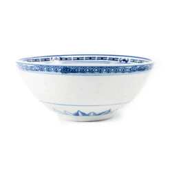 Blue Rice Pattern Serving Bowl 20.3cm