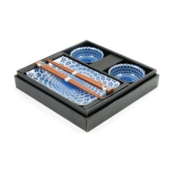 Blue Star Sushi Serving Set -Sous Chef Sales Boutique blue star sushi swerving set box