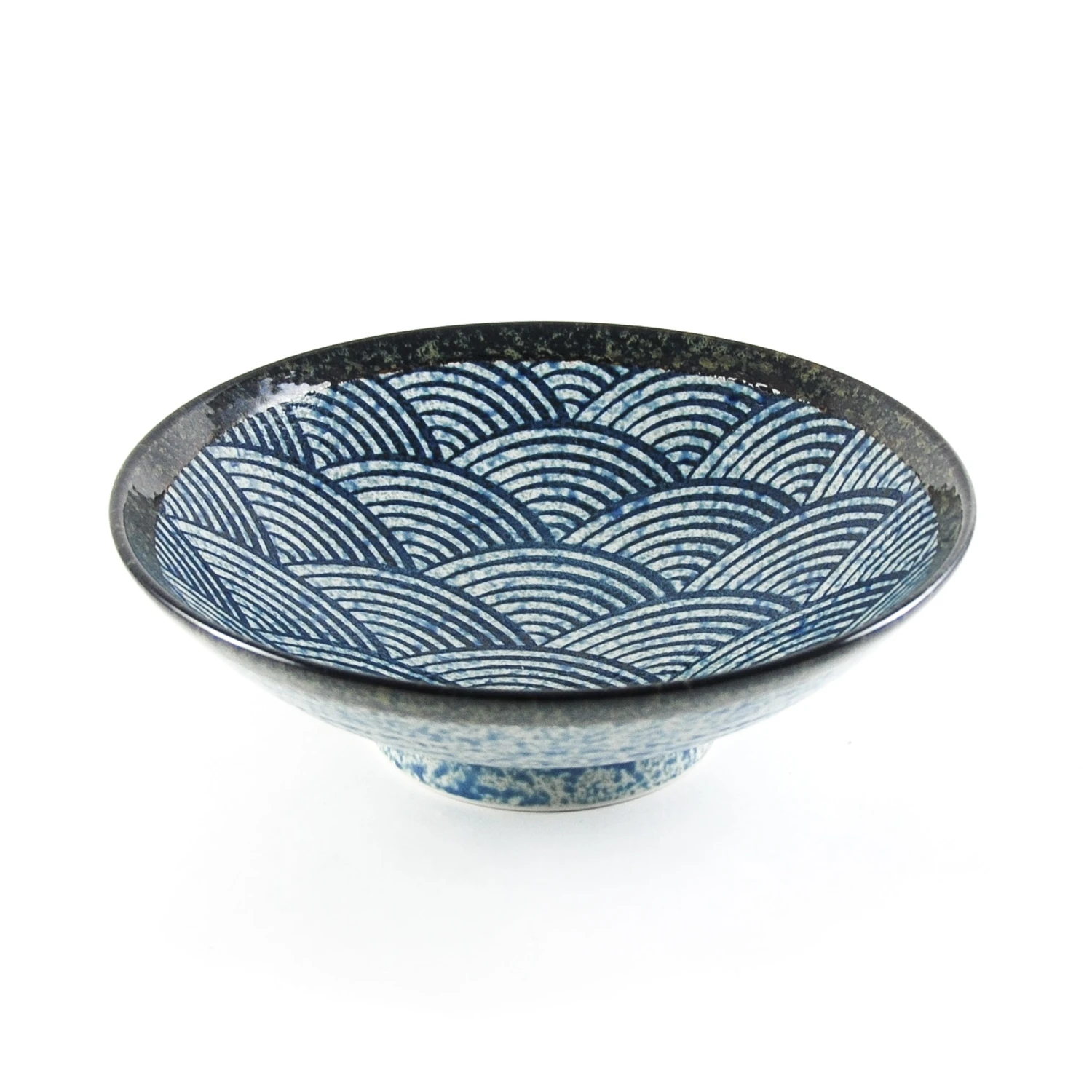 Blue Wave Large Shallow Bowl 2 Blue Wave Large Shallow Bowl - Image 2