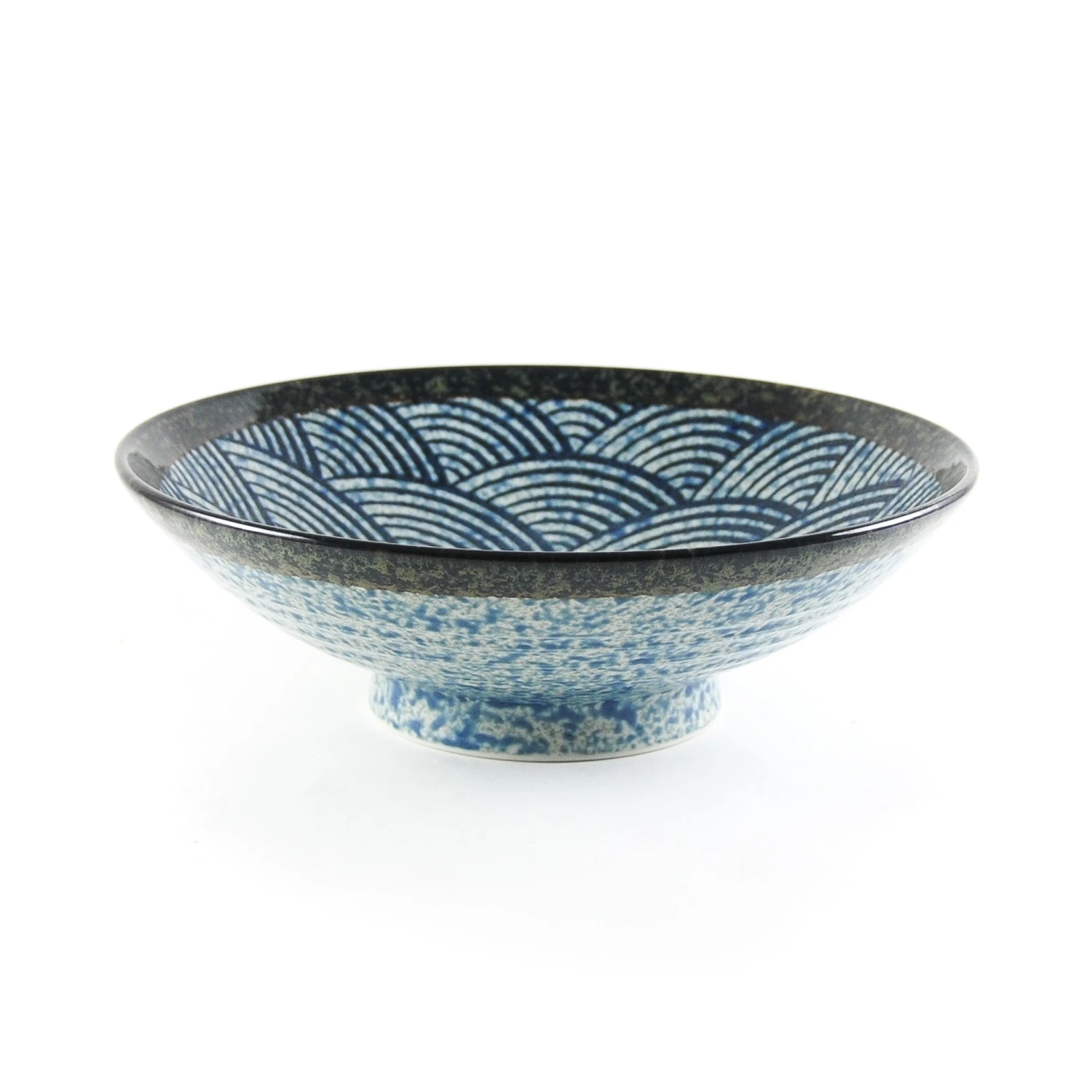 Blue Wave Large Shallow Bowl 1 Blue Wave Large Shallow Bowl