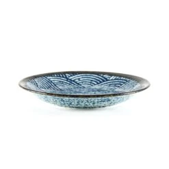 Blue Wave Medium Plate 22cm -Sous Chef Sales Boutique blue wave medium plate 2