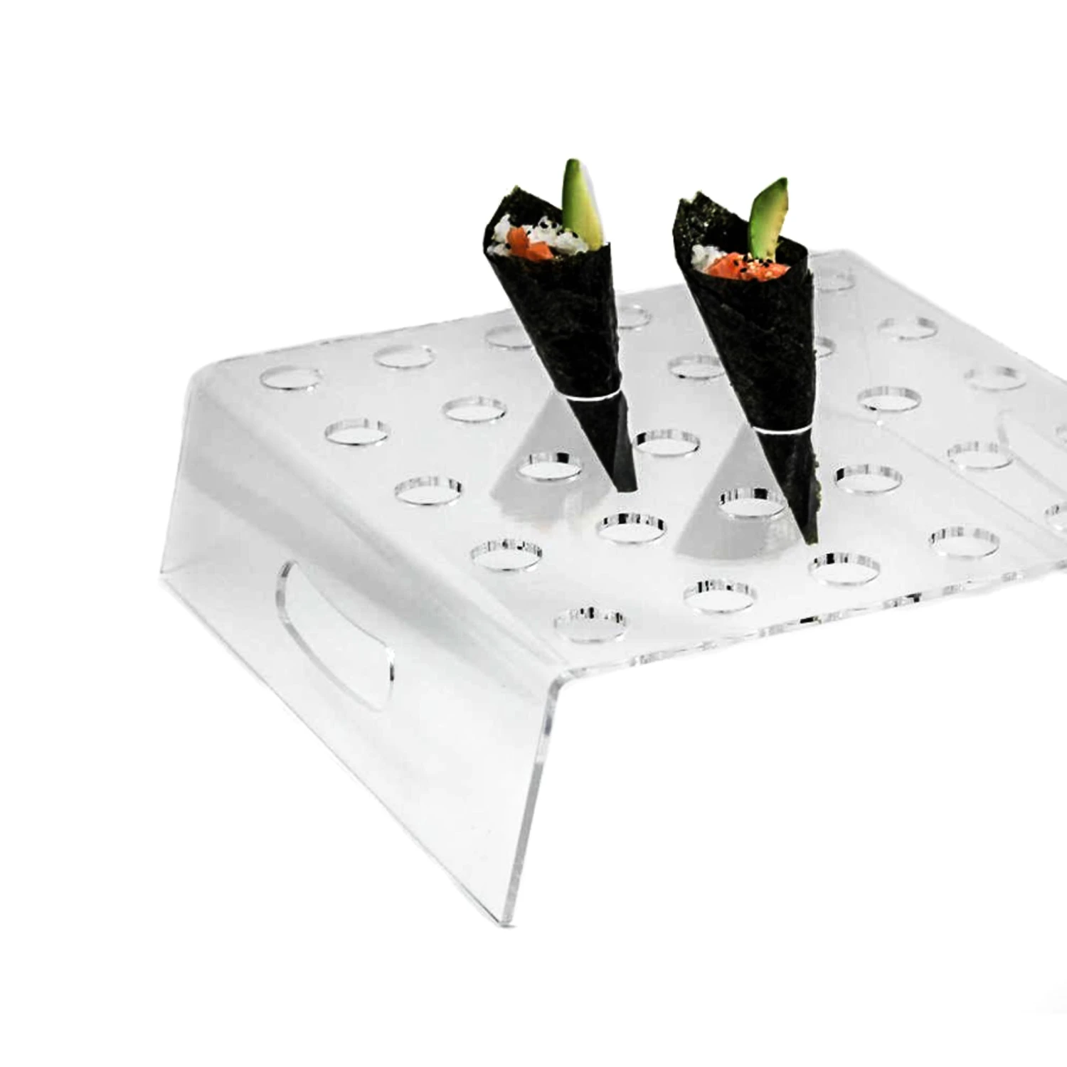 Canape Cone Tray With Handles For 30 Cones 1 Canape Cone Tray With Handles For 30 Cones