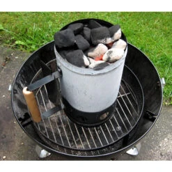 BBQ Chimney Starter 27cm High X 16cm Dia -Sous Chef Sales Boutique chimney starter lit