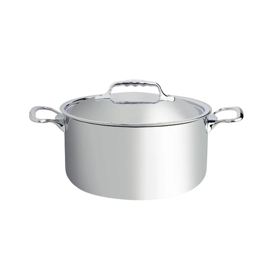 De Buyer Affinity Stainless Steel Casserole Pan With Lid 1 De Buyer Affinity Stainless Steel Casserole Pan With Lid