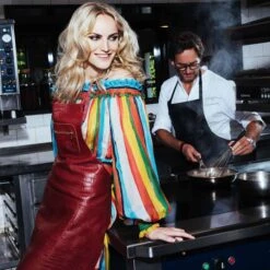 Dutchdeluxes Leather BBQ Apron In Vintage Grey -Sous Chef Sales Boutique dutch deluxes leather zipper apron croc red ruby lifestyle 36e03590 af4c 4e51 b9db ac8b2edd2a6a