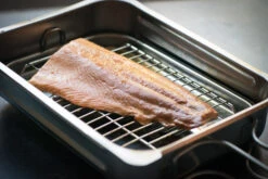 Camerons Stovetop Smoker, 28cm X 43cm -Sous Chef Sales Boutique hot smoked salmon fillet side