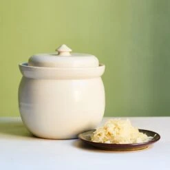 Handmade Stoneware Fermenting Crock In White 2 Litre -Sous Chef Sales Boutique lifestyle 0001 Souschef2149