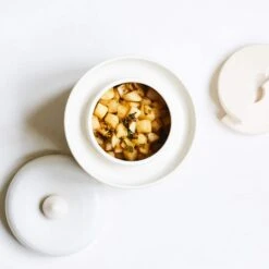 Handmade Stoneware Fermenting Crock In White 2 Litre -Sous Chef Sales Boutique lifestyle 0013 recipe whitedaikonkimchi