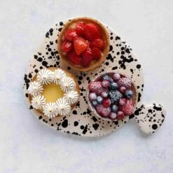 Puglia Black Splatter Ceramic Serving Board 25cm 5 Puglia Black Splatter Ceramic Serving Board 25cm -Sous Chef Sales Boutique lifestyle 0015 PugliaCeramicServingBoard lifestyle2 NC0014