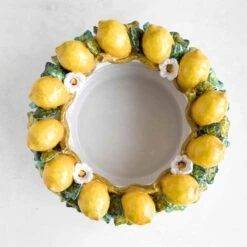 Handmade Tuscan Lemon Bowl 35cm -Sous Chef Sales Boutique lifestyle 0036 TuscanLemonBowl above NC0002