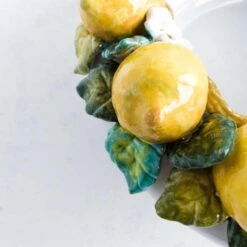 Handmade Tuscan Lemon Bowl 35cm -Sous Chef Sales Boutique lifestyle 0037 TuscanLemonBowl closeup1 NC0002