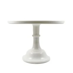 Mosser Glass White Milk Glass Cake Stand -Sous Chef Sales Boutique mosser glass 12 cake stand in milk white 2