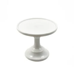 Mosser Glass White Milk Glass Cake Stand -Sous Chef Sales Boutique mosser glass 6 cake stand in milk white
