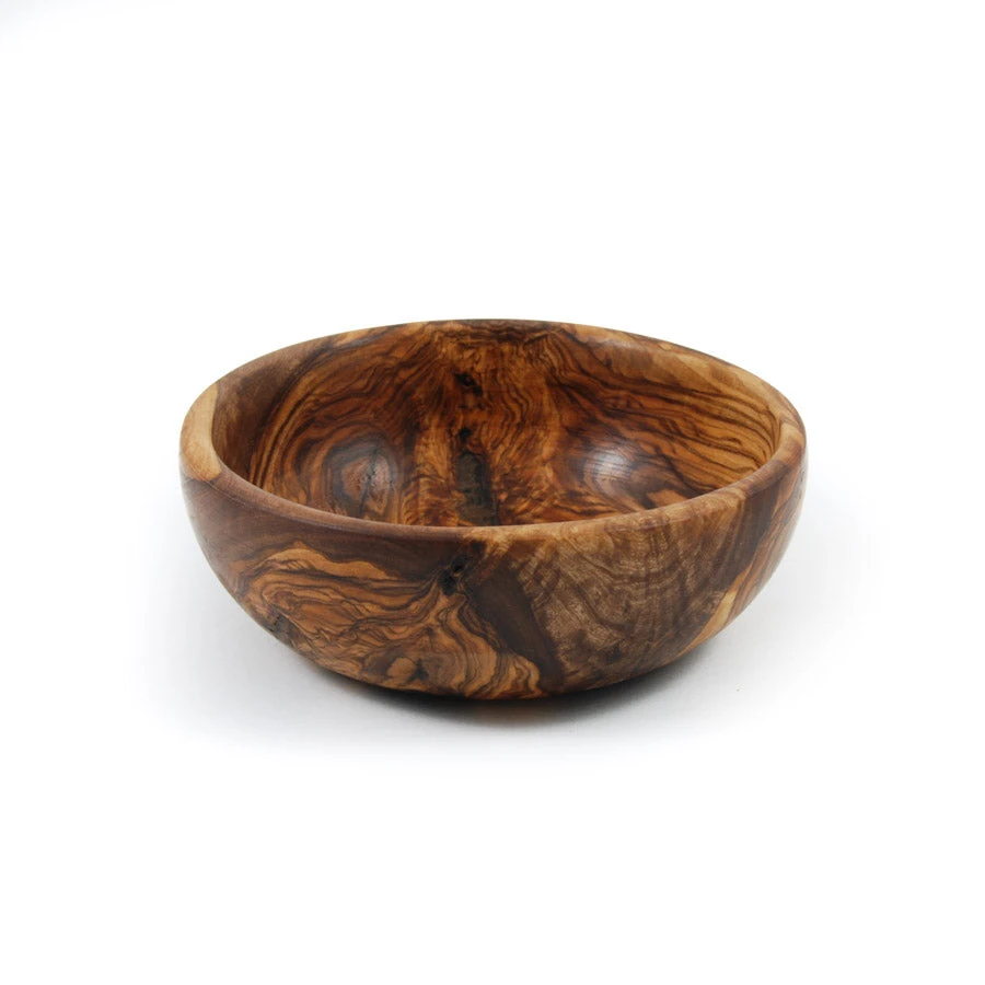 Olive Wood Round Dish 12.5cm 2 Olive Wood Round Dish 12.5cm - Image 2