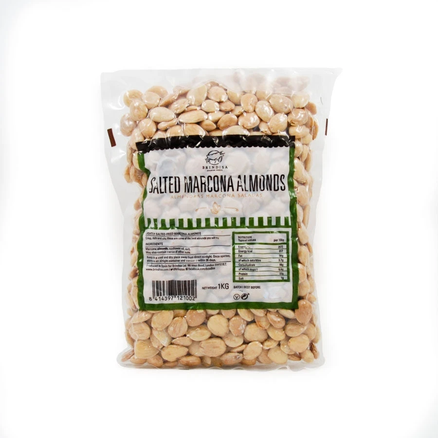 Brindisa Salted Marcona Almonds 1kg 1 Brindisa Salted Marcona Almonds 1kg