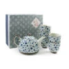 Shizen Blue Japanese Teapot & Teacup Set