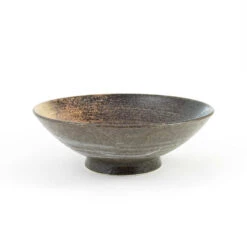 Blue-Black Glaze Bowl -Sous Chef Sales Boutique stoneware bowl blue and gold 24cm side1