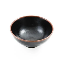 Black Stoneware Ramen Bowl 5 Black Stoneware Ramen Bowl -Sous Chef Sales Boutique yuzu black noodle bowl above